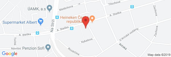 Google map: Antala Staška 34, Praha 4