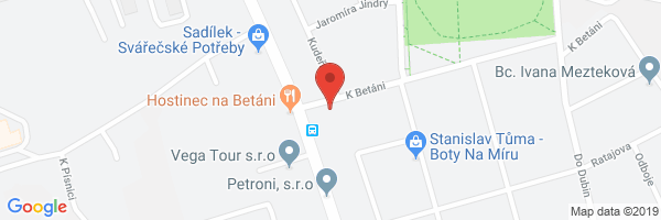 Google map: Antala Staška 34, Praha 4